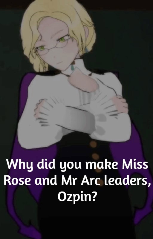 Обложка произведения Почему ты назначил мисс Роуз и мистера Арка лидерами, Озпин?