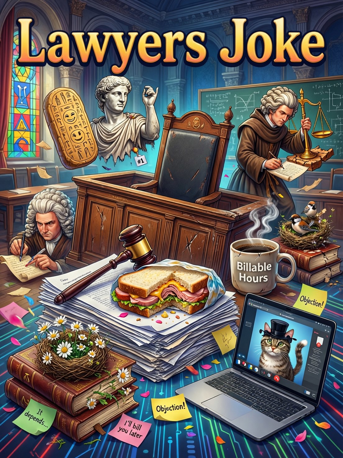 Обложка книги «Юристы шутят»