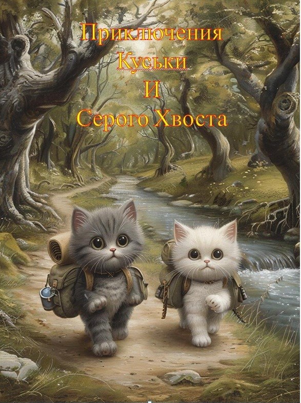 Обложка книги «Приключения Куськи и Серого Хвоста»