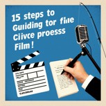 Обложка произведения 15 шагов к вашему первому фильму. Автор Беата Грушковская.