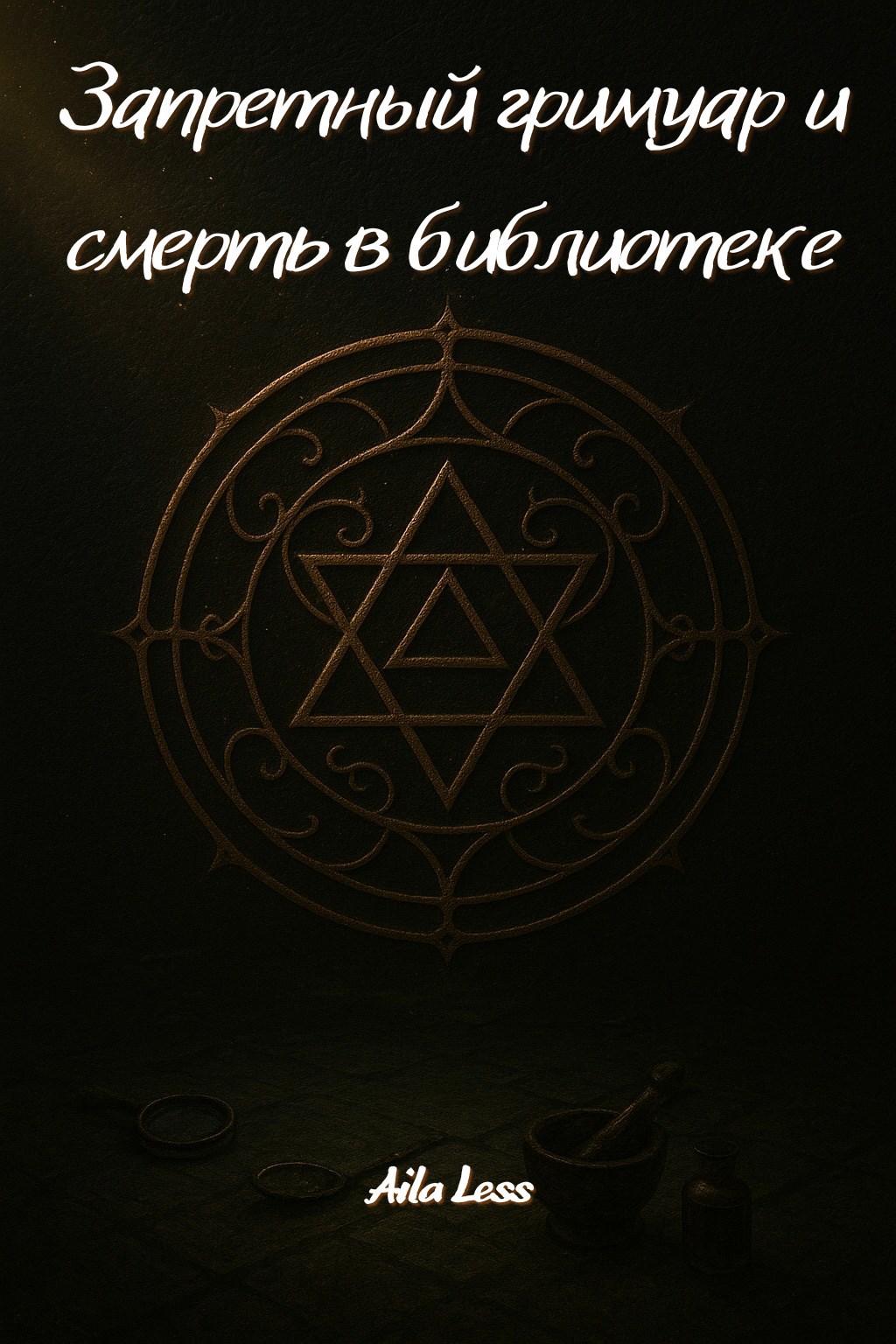 Обложка книги «Запретный гримуар и смерть в библиотеке»