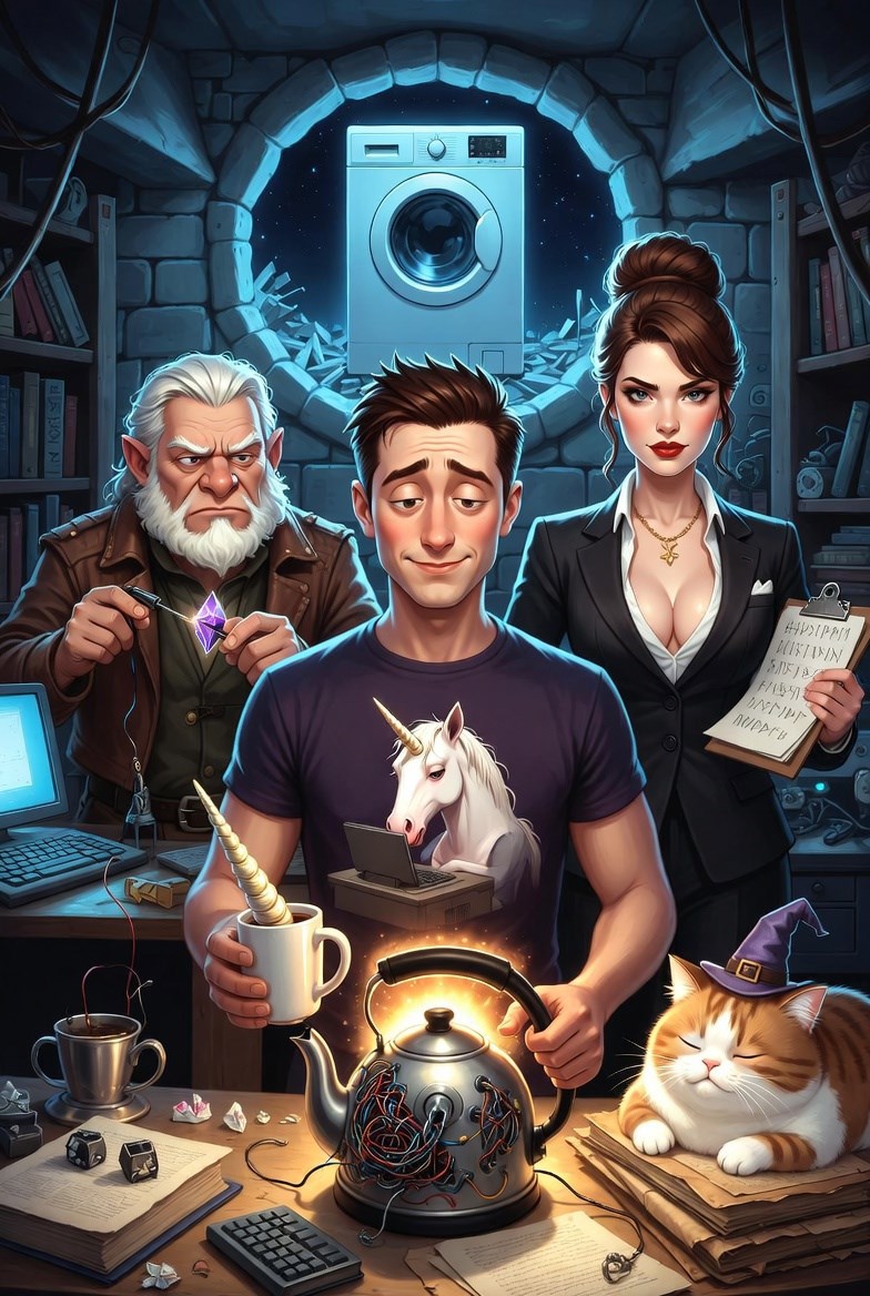 Обложка книги «Маг на полставки с навыками в IT или как я починил телепорт и не уволился.»