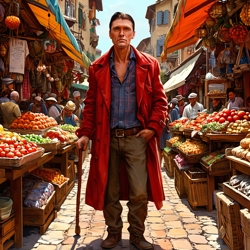 Мужчина с тростью