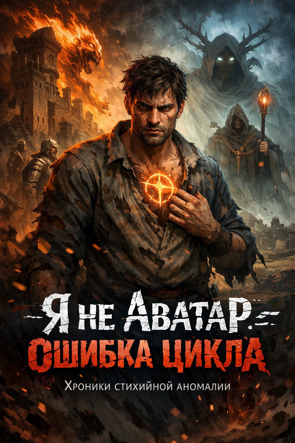 Обложка книги «Я не Аватар — Ошибка цикла Хроники стихийной аномалии.»