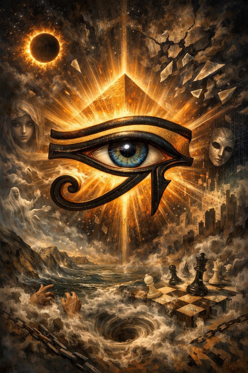 Обложка книги «Око Гора: фокус сознания в борьбе с иллюзиями»