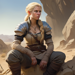 Кейра, в пустыне