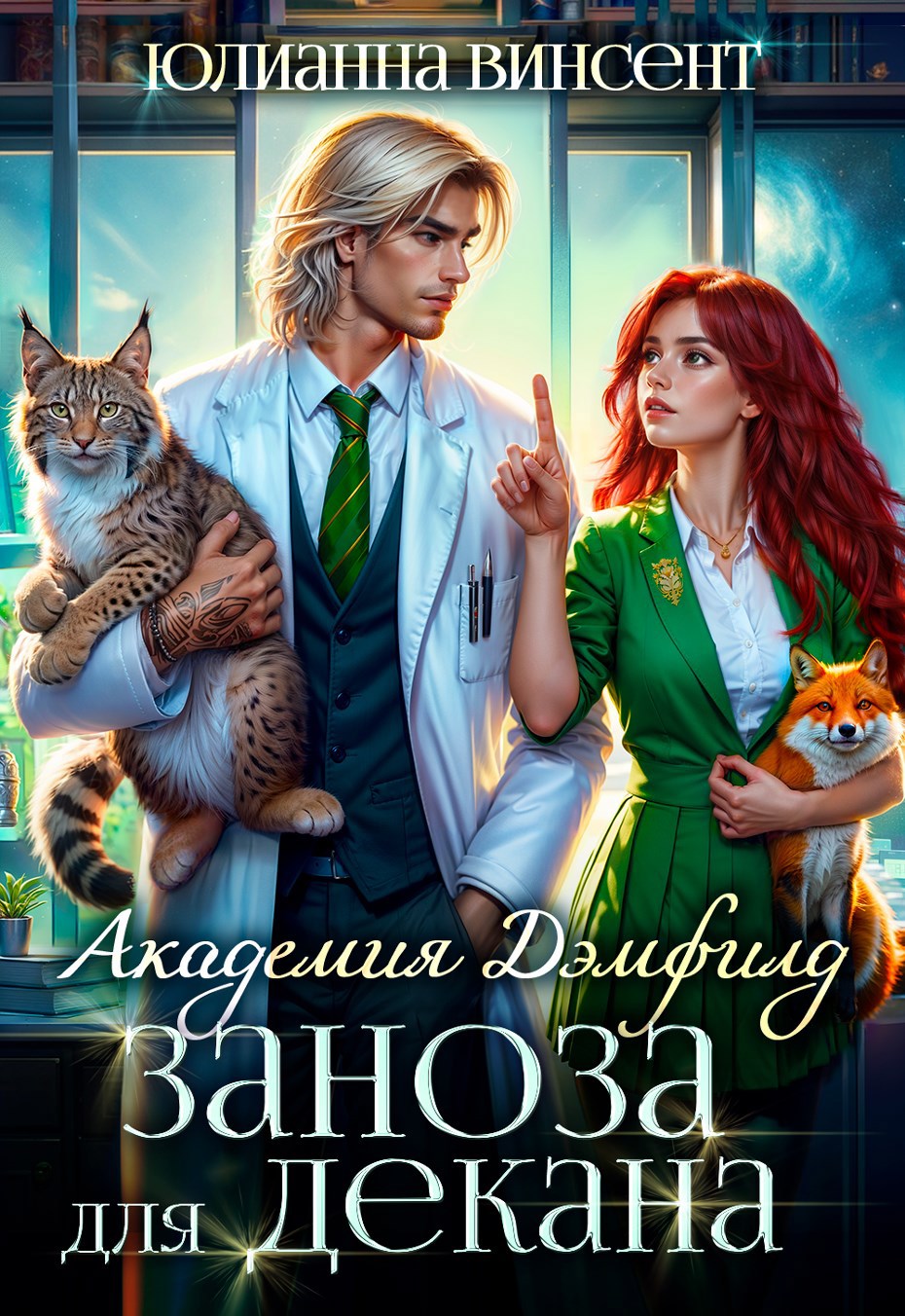 Обложка книги «Заноза для декана. Академия Дэмфилд»