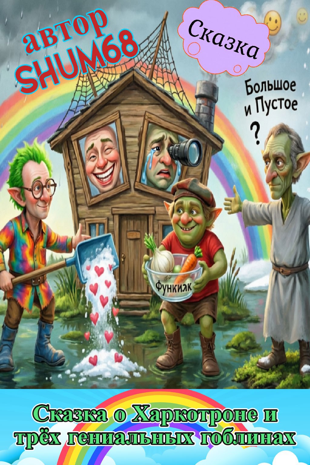 Обложка книги «Сказка о Харкотроне и трёх гениальных гоблинах»