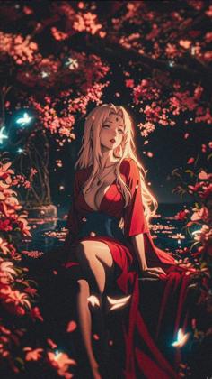 Цунаде без маскировки...