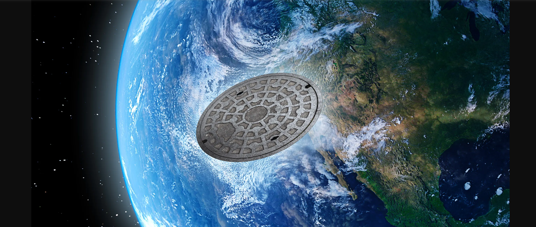 Manhole Cover Plumbbob" (или просто 900 кг стальной диск