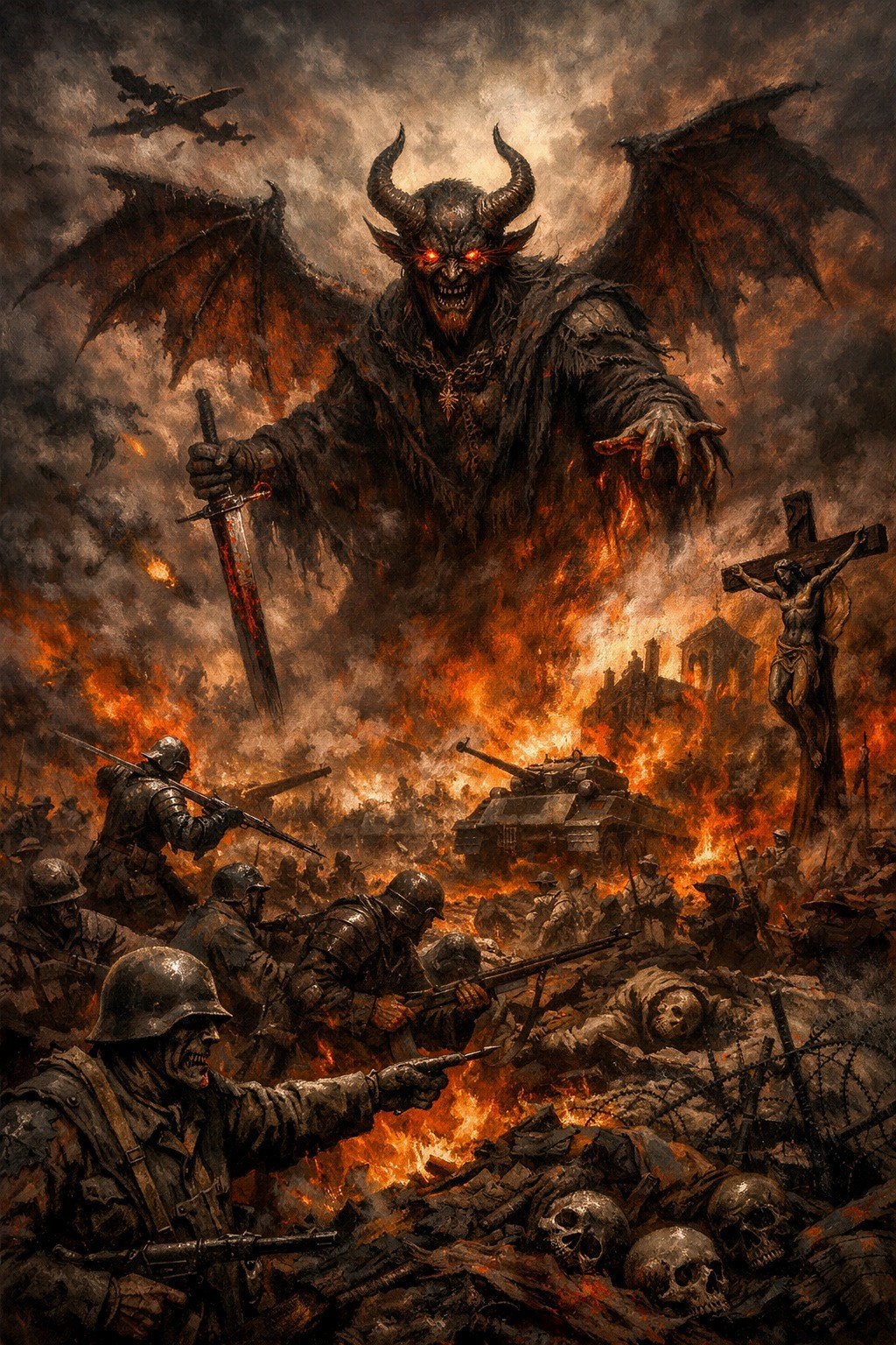 Обложка книги «Война как квинтэссенция учения дьявола»