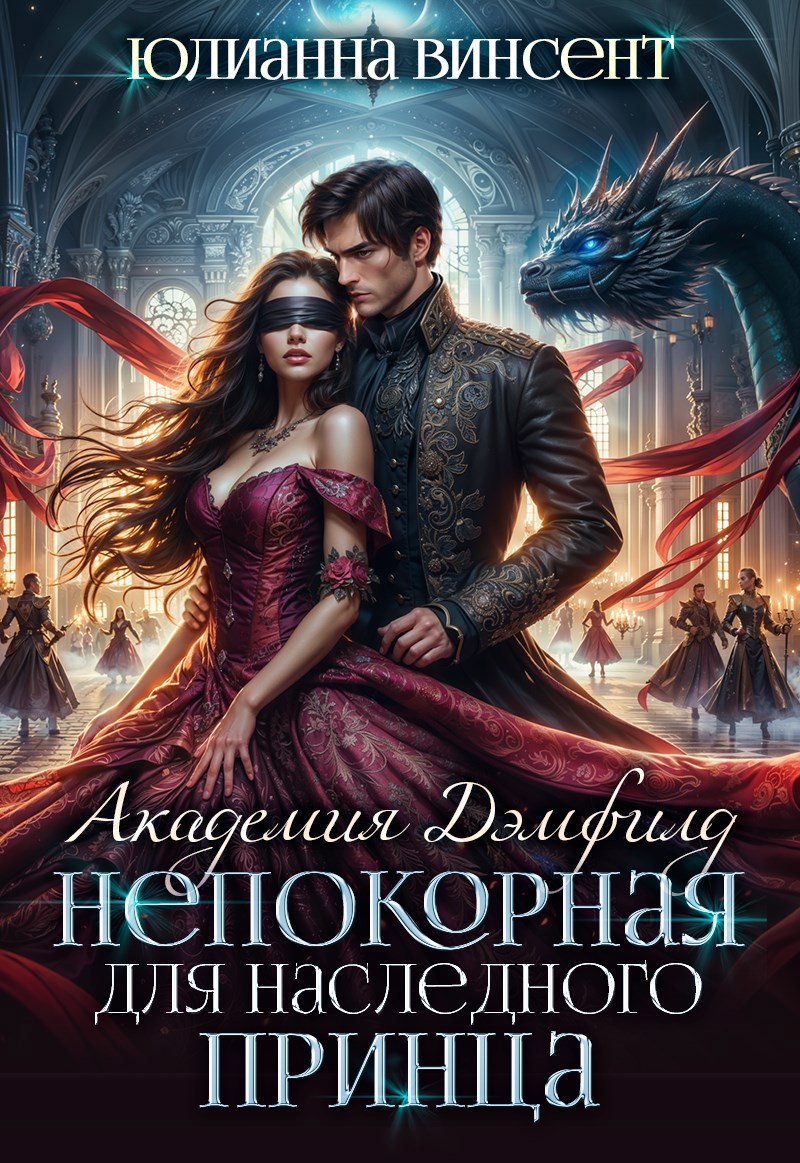 Обложка книги «Непокорная для наследного принца. Академия Дэмфилд»