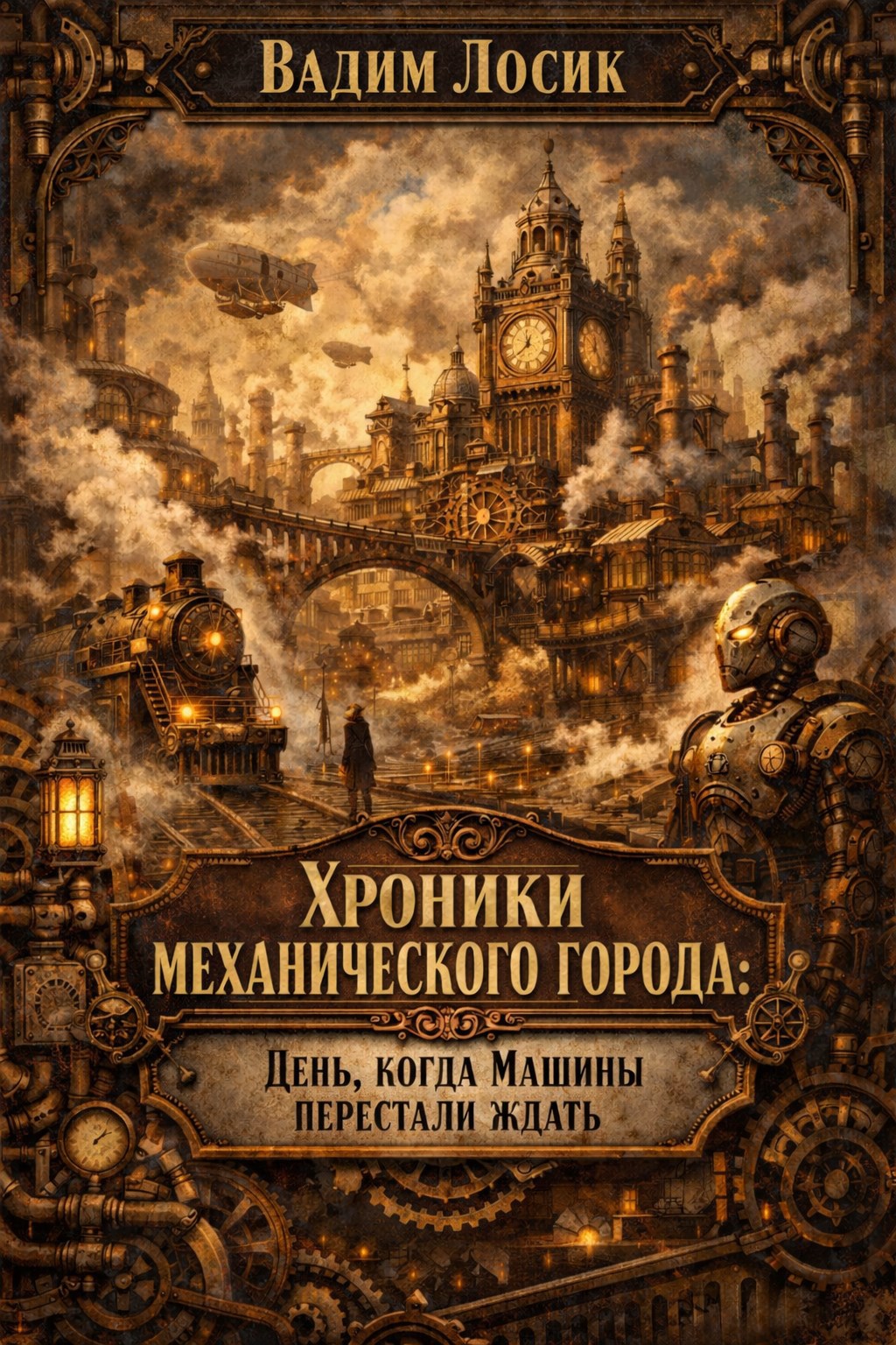 Обложка книги «Хроники механического города: День, когда машины перестали ждать»