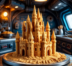 Замок из теста