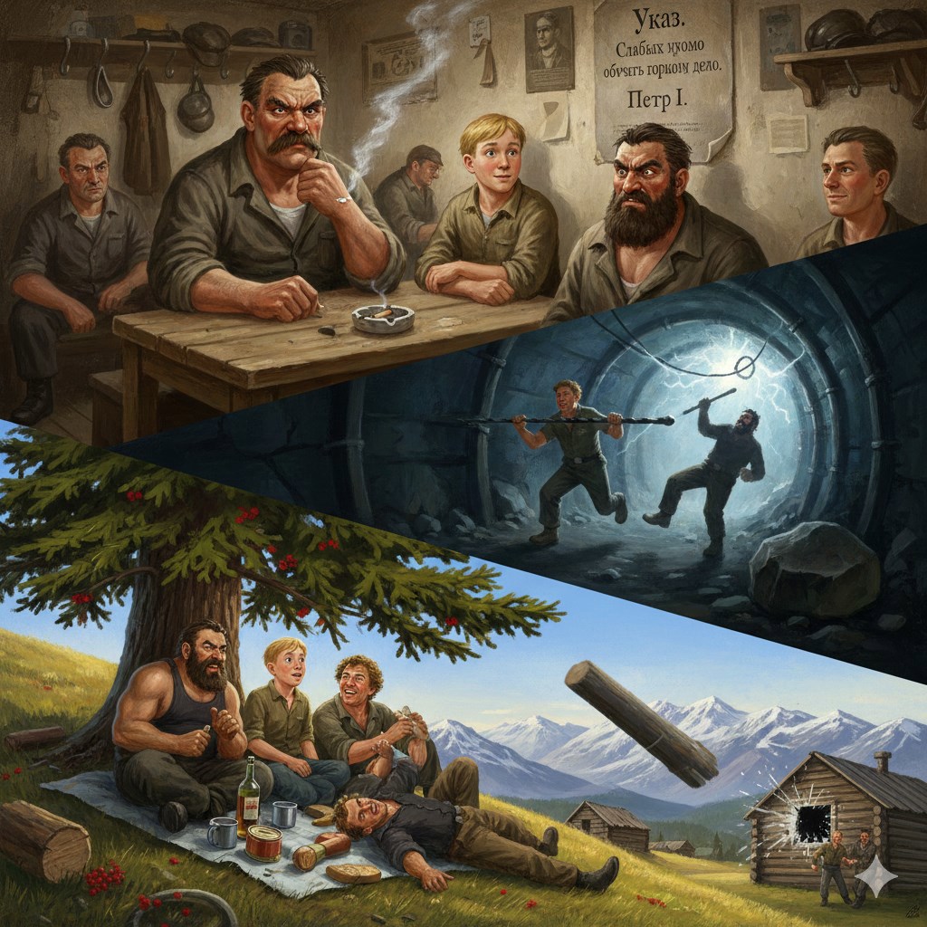 Обложка книги «Два мгновения из будней рудника в Саянах.»