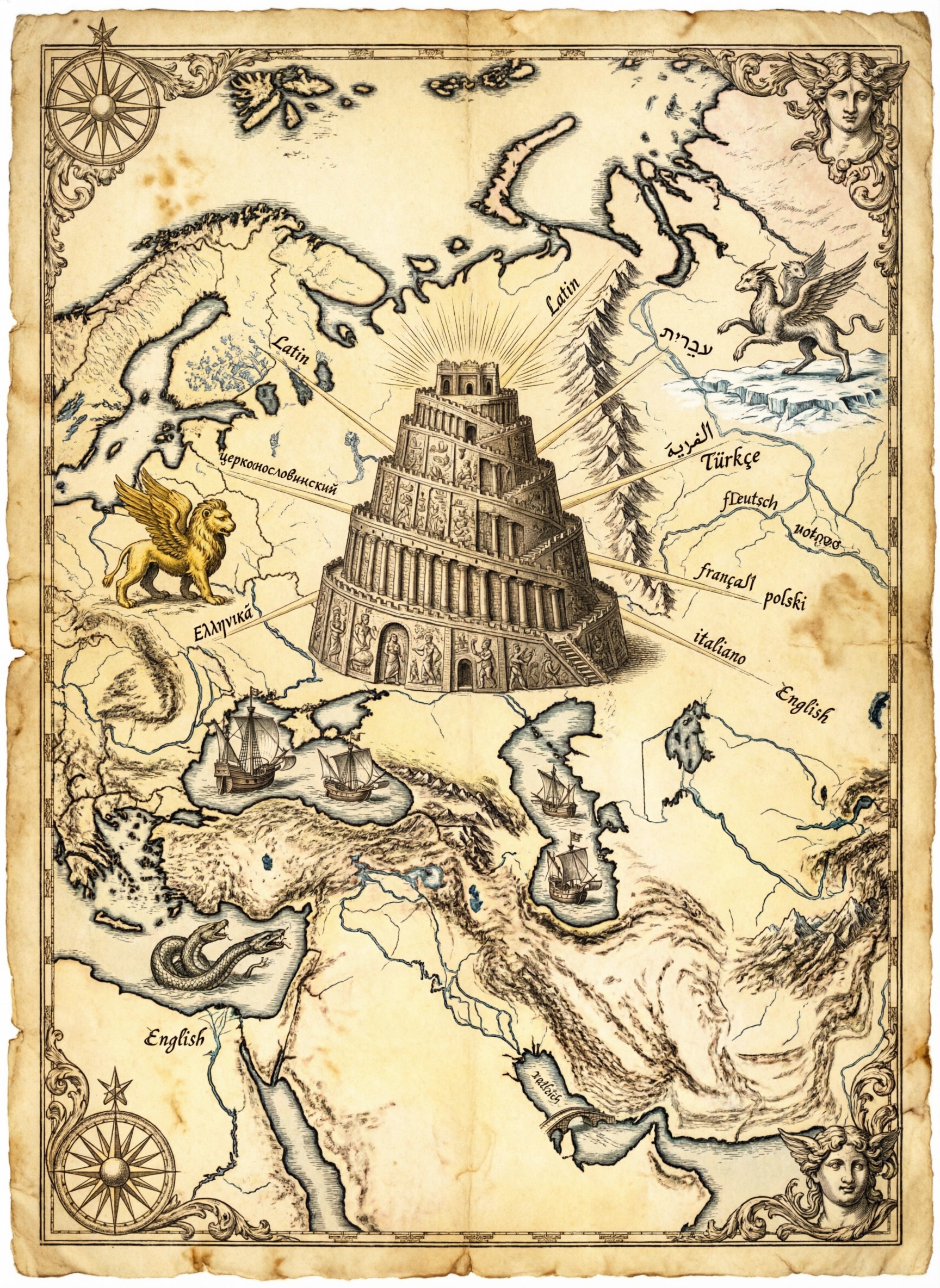 Обложка книги «Падение Вавилона: альтернативная модель истории, географии и лингвистики»