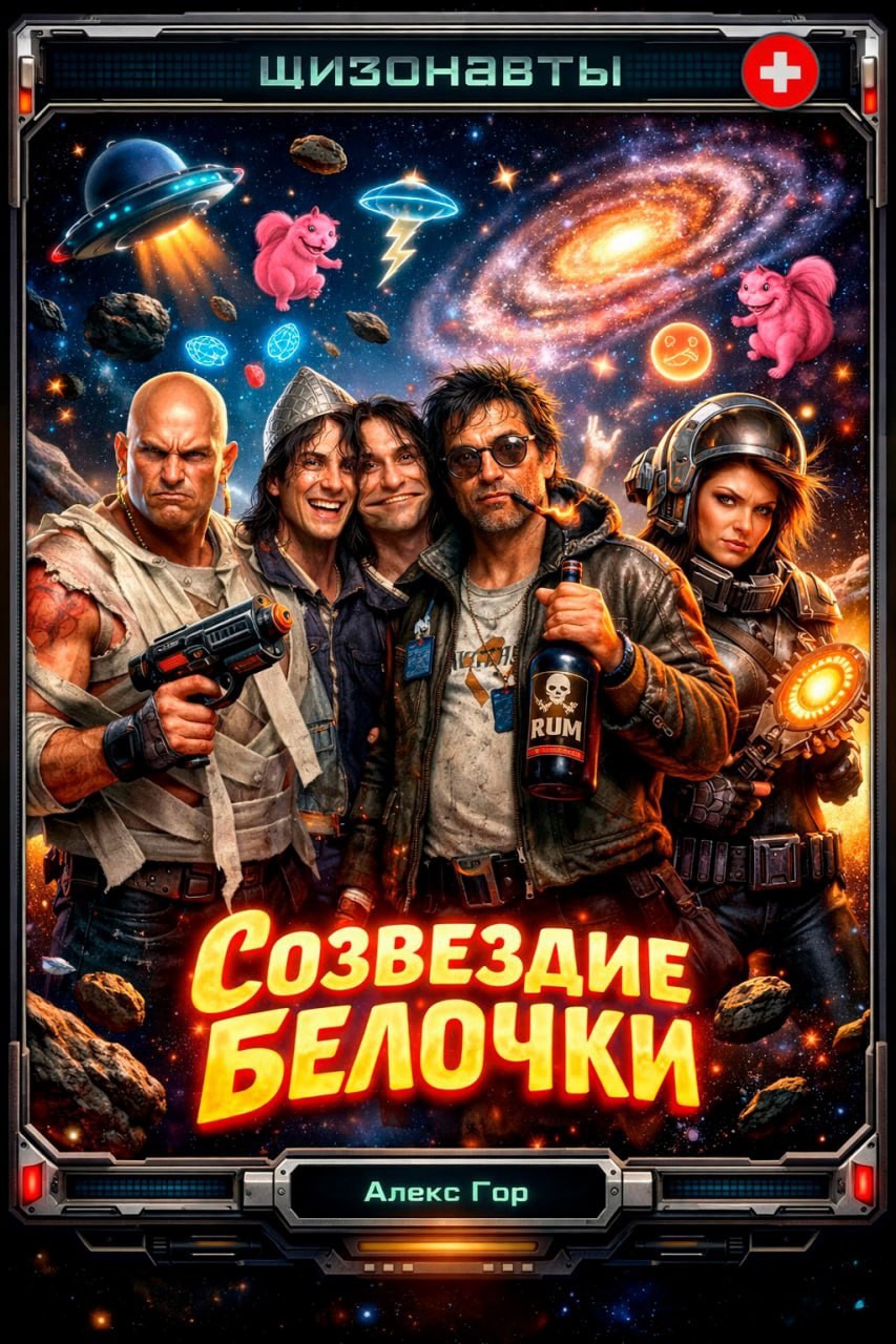 Обложка книги «Шизонавты: Созвездие Белочки»