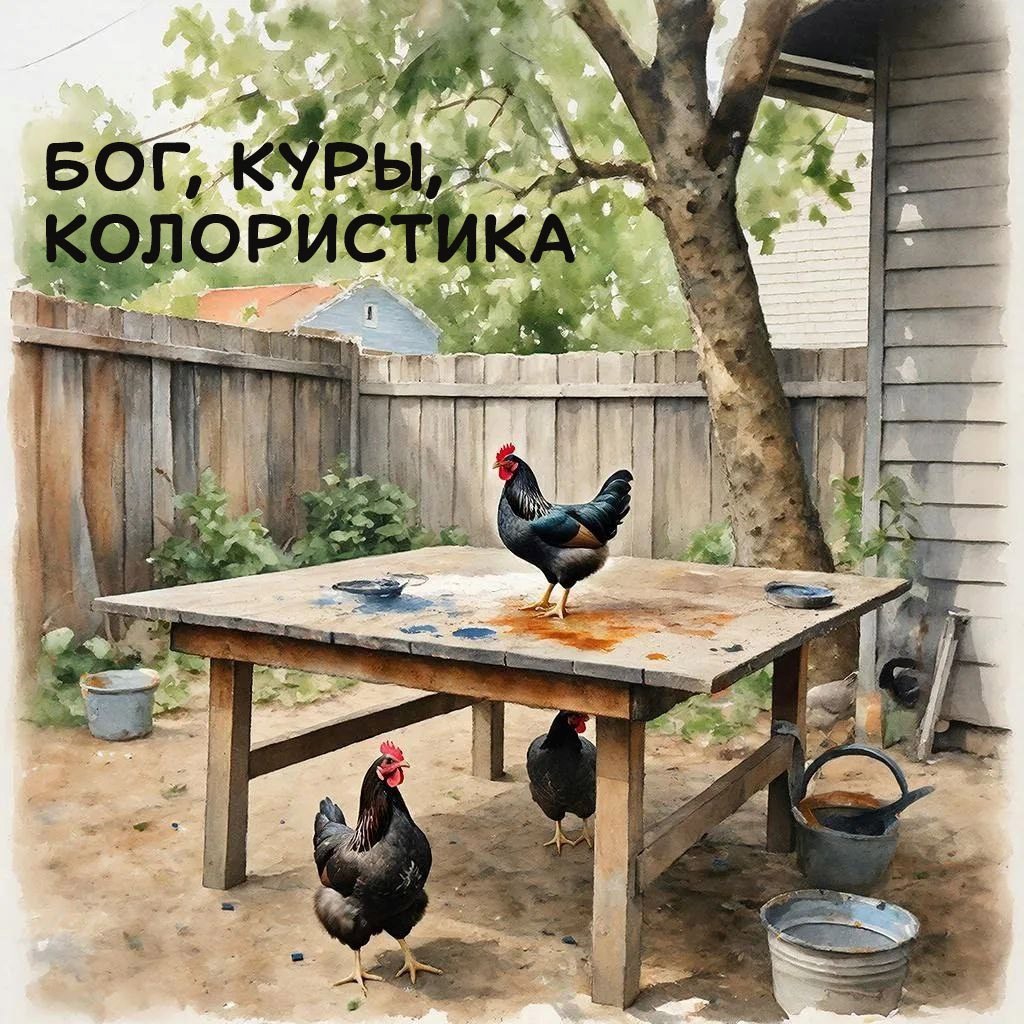Обложка книги «Бог, куры, колористика»