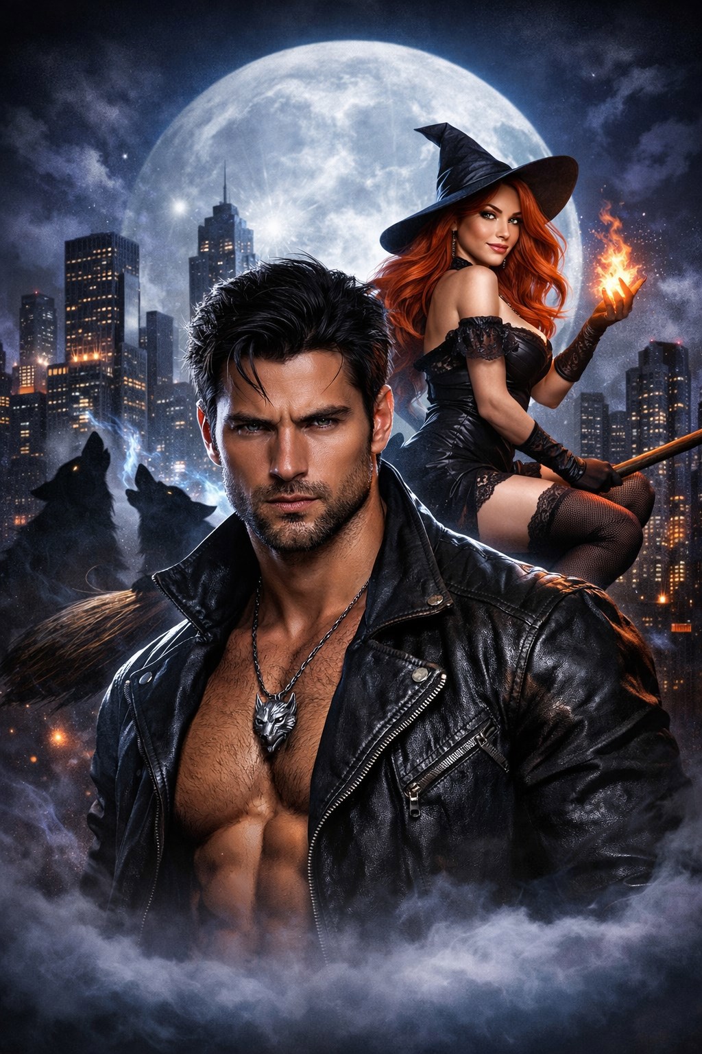 Обложка книги «Волчья луна. Охота на ведьму»