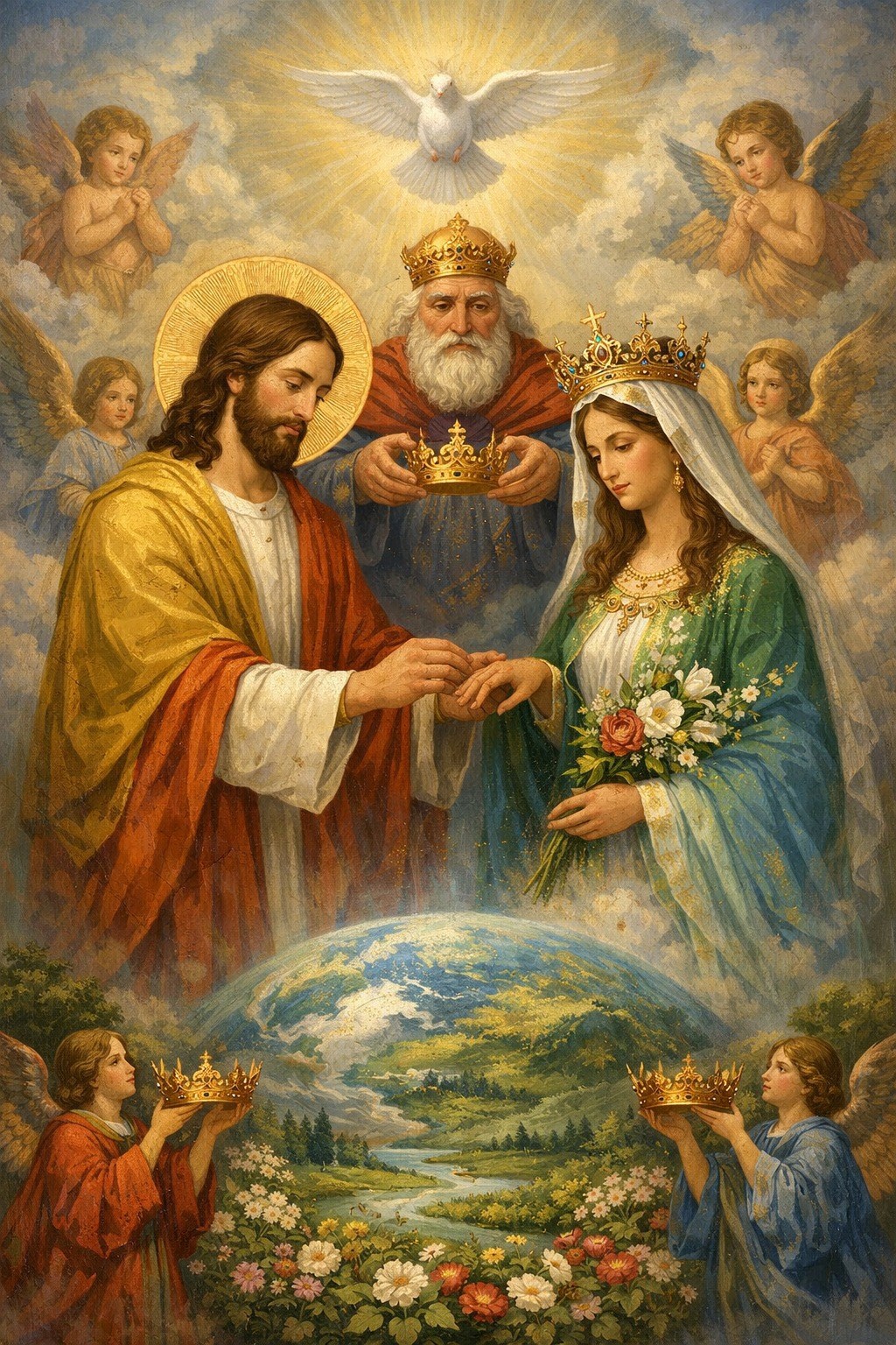 Обложка книги «Женитьба на Матери-Земле, Царице Небесной в контексте обручения Мессии»