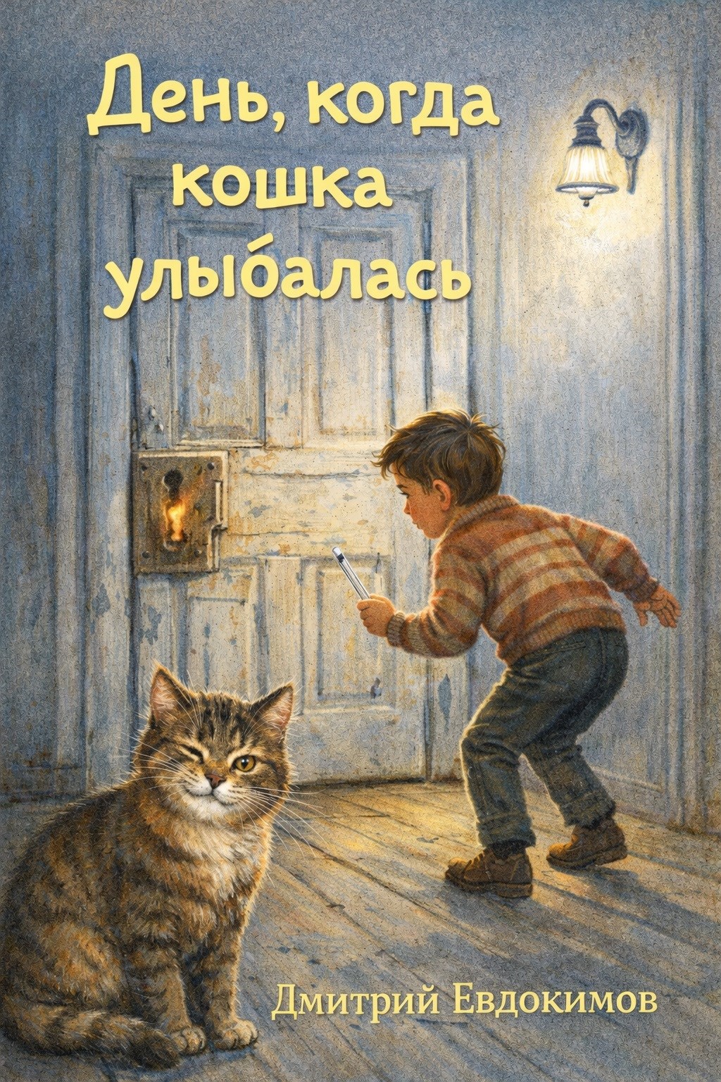 Обложка книги «День, когда кошка улыбалась»