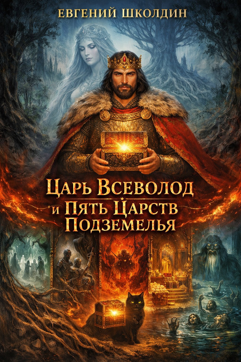 Обложка книги «Царь Всеволод и пять царств подземелья.»