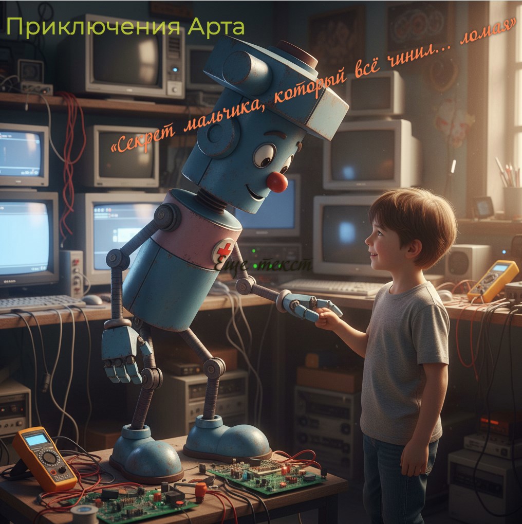 Обложка книги «Приключения Арта или Секрет мальчика, который всё чинил… ломая»