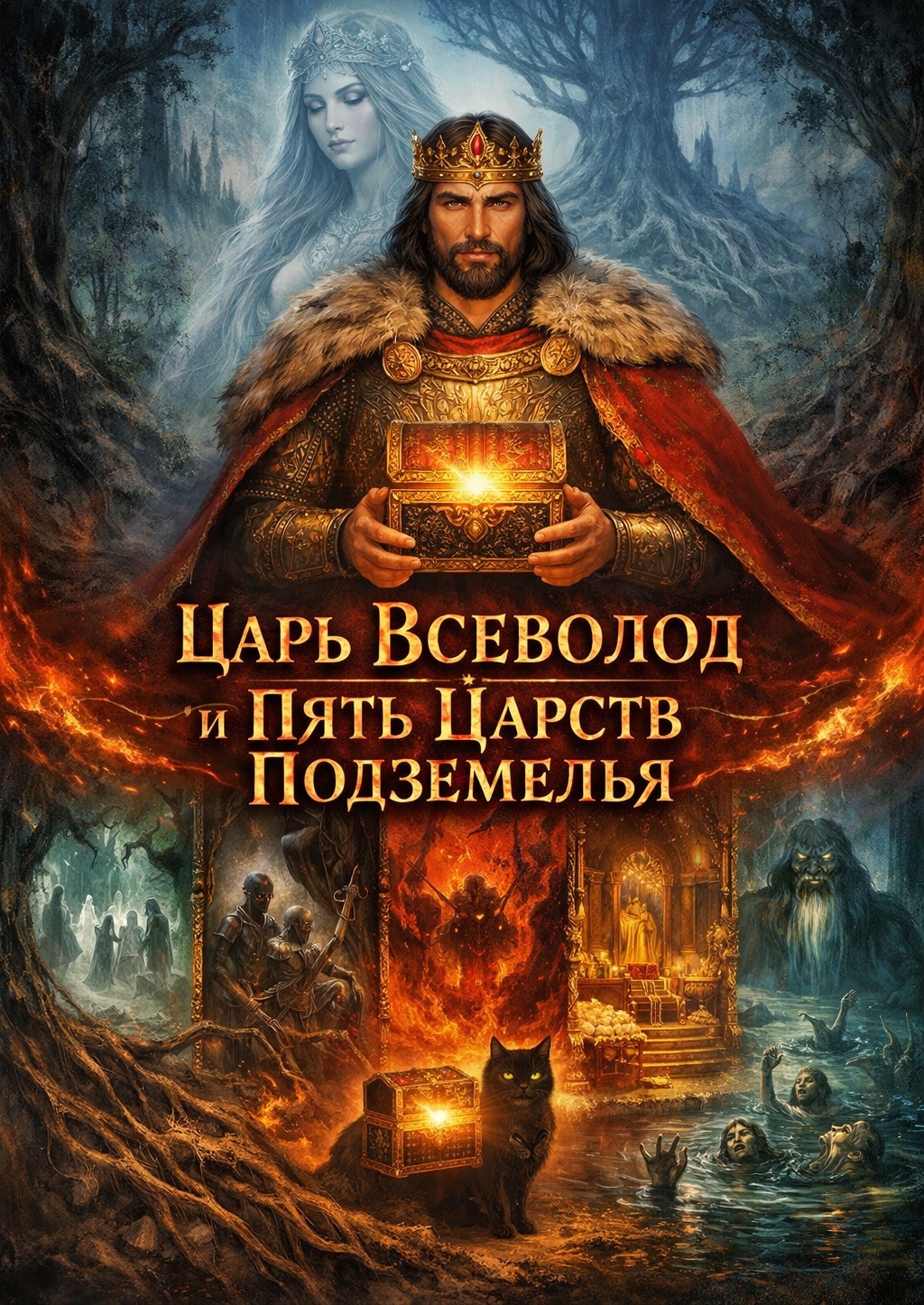 Обложка книги «Царь Всеволод и пять царств подземелья»