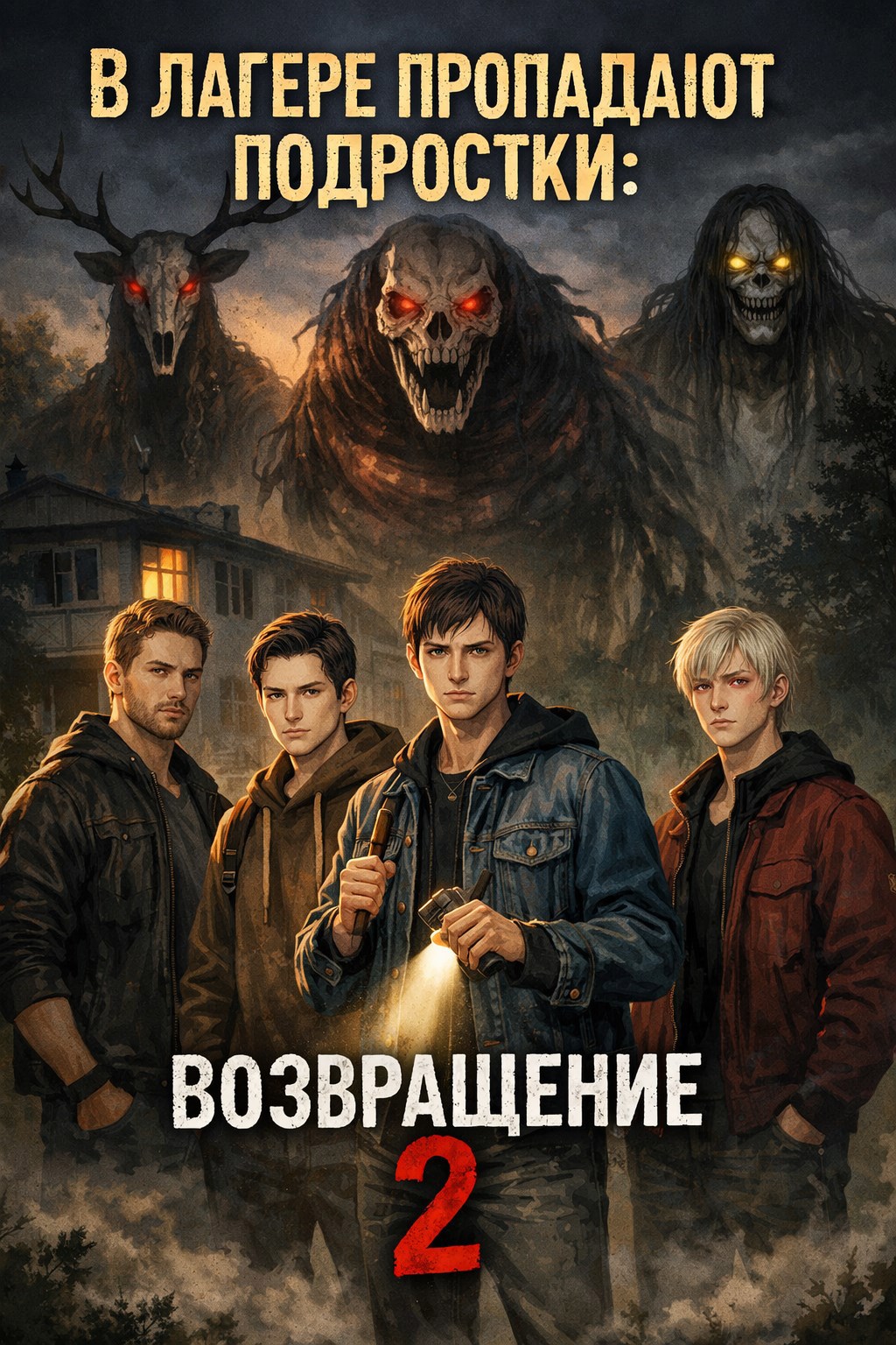 Обложка книги «В лагере пропадают подростки: 2 возвращение»