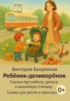 Обложка произведения Ребёнок-деливерёнок. Сказка про работу, деньги и вишнёвую плюшку. Сказки для детей и взрослых