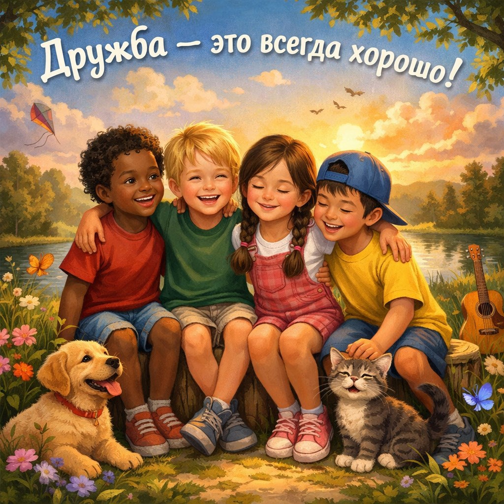 Обложка книги «Дружба — это всегда хорошо»