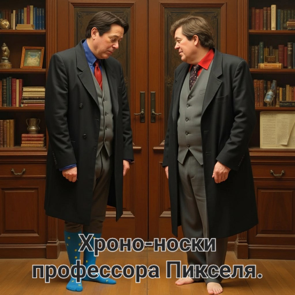 Обложка книги «Хроно-носки профессора Пикселя.»