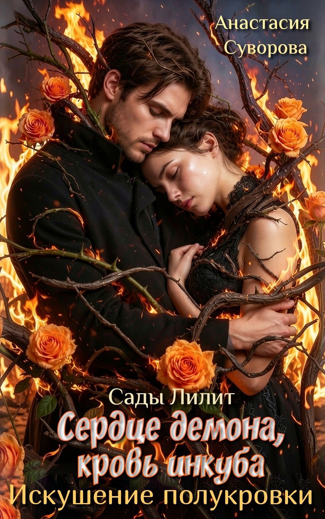 Обложка книги «Сердце демона, кровь инкуба. Искушение полукровки.»