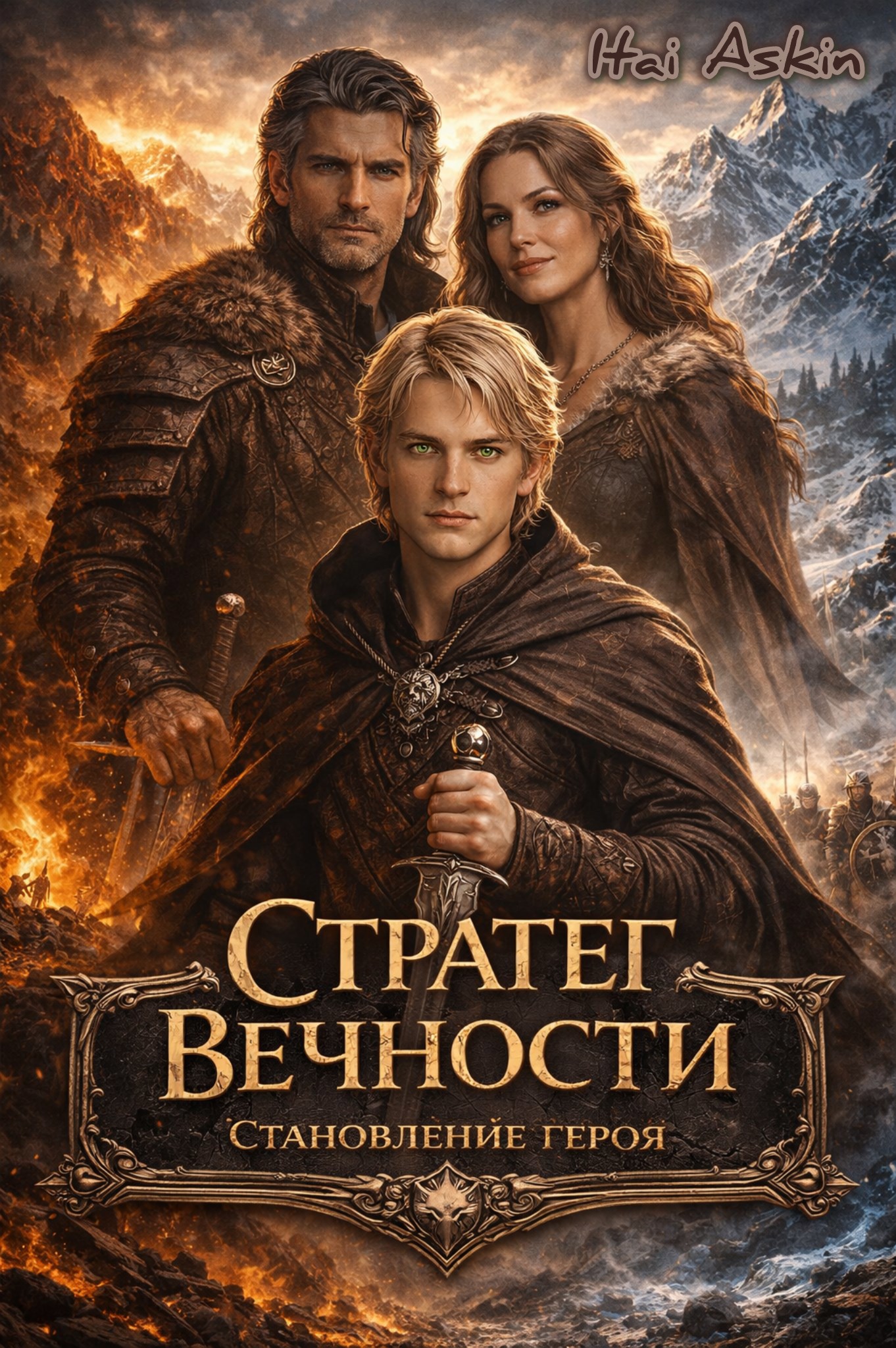 Обложка книги «Стратег вечности. Становление героя»