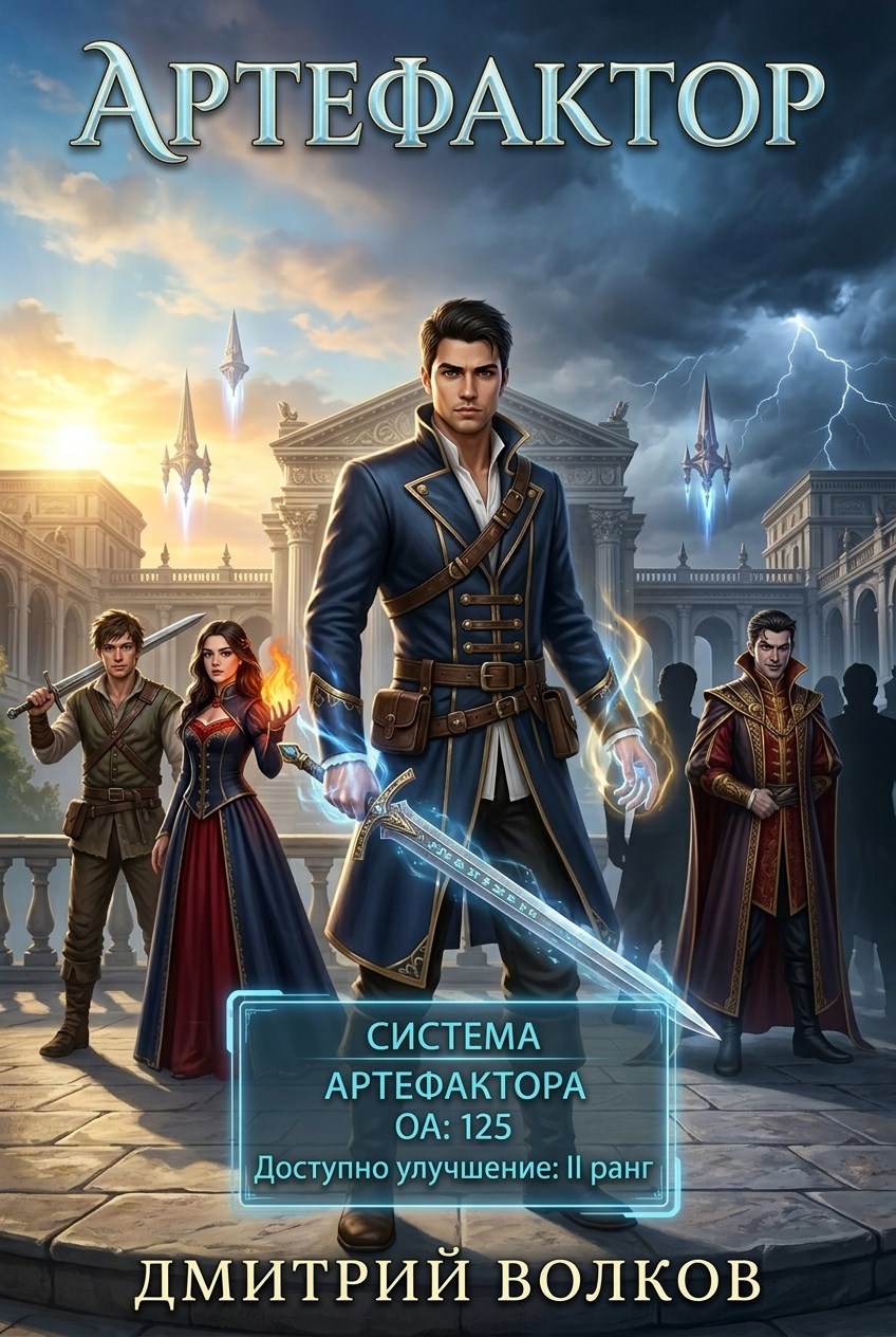 Обложка книги «Артефактор. Я качаю героев.»