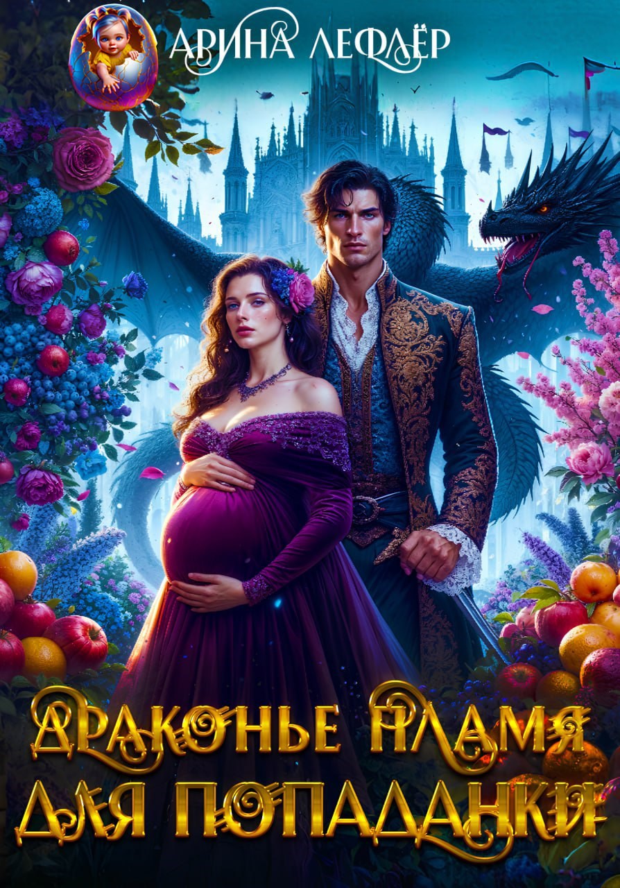 Обложка книги «Драконье пламя для попаданки»