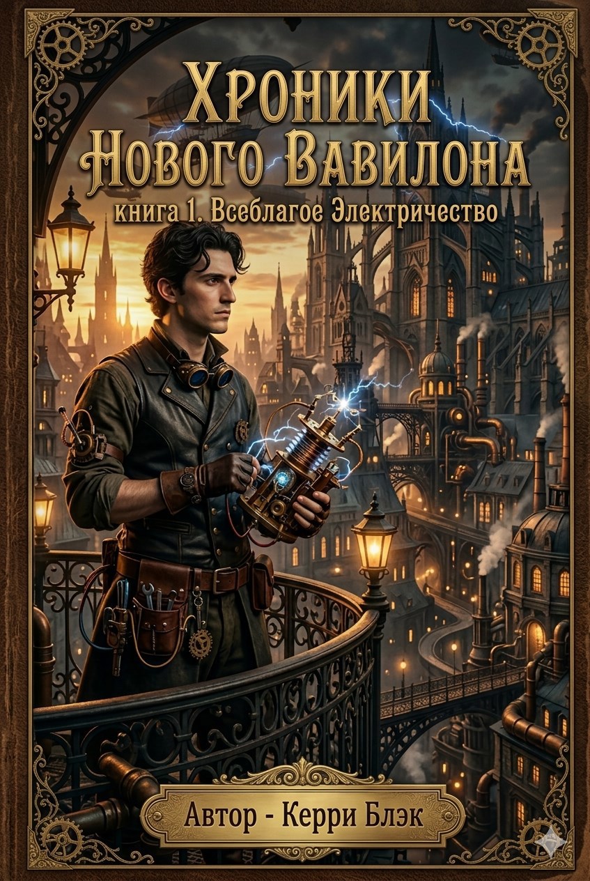 Обложка книги «Хроники Нового Вавилона - Книга 1 - Всеблагое Электричество»