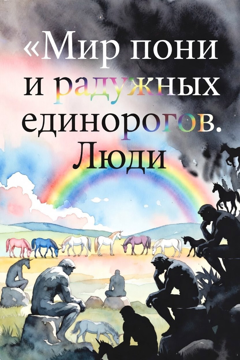 Обложка книги «Мир пони и радужных единорогов. Люди»