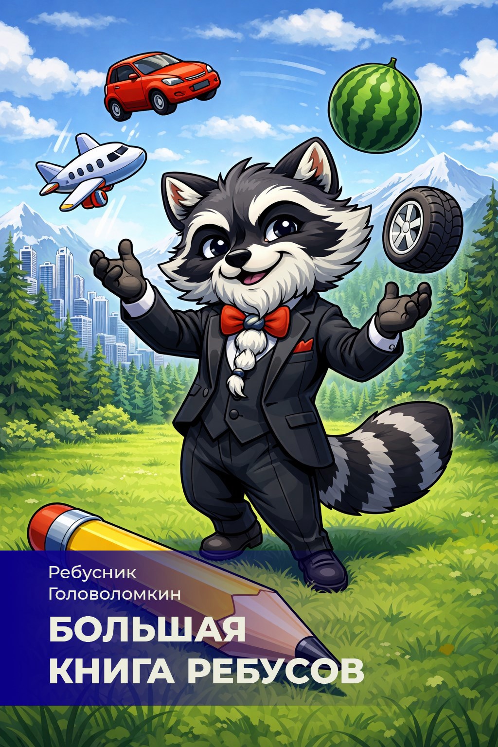 Обложка книги «Большая книга ребусов»
