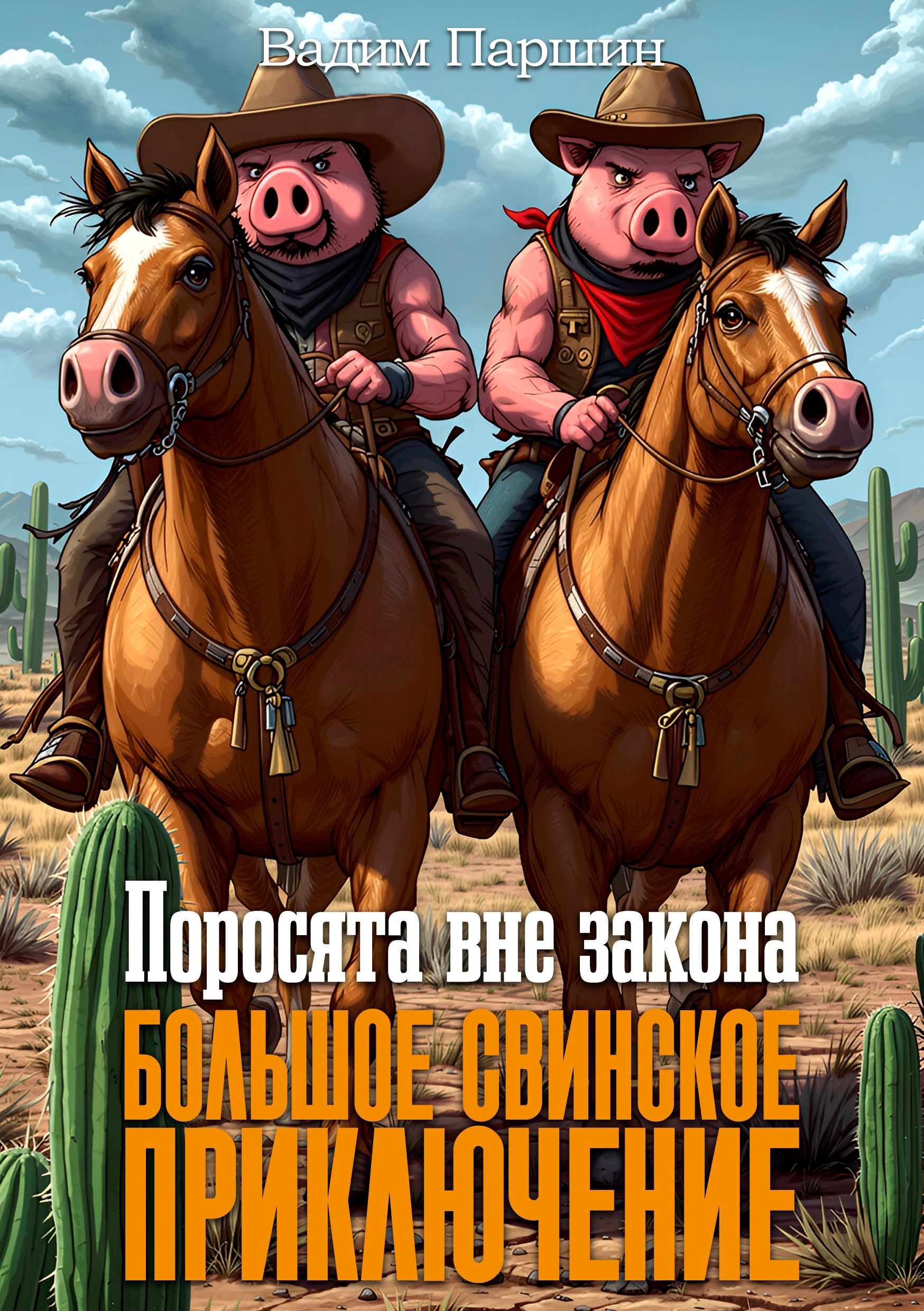 Обложка книги «Поросята вне закона: Большое свинское приключение»