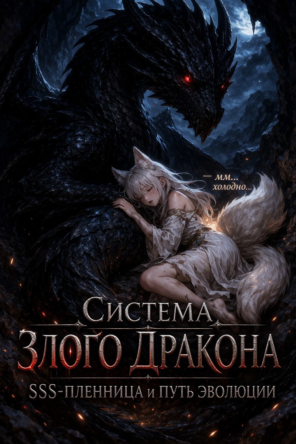 Обложка книги «Я переродился злым драконом и похитил SSS-ранговую полуэльфийку»