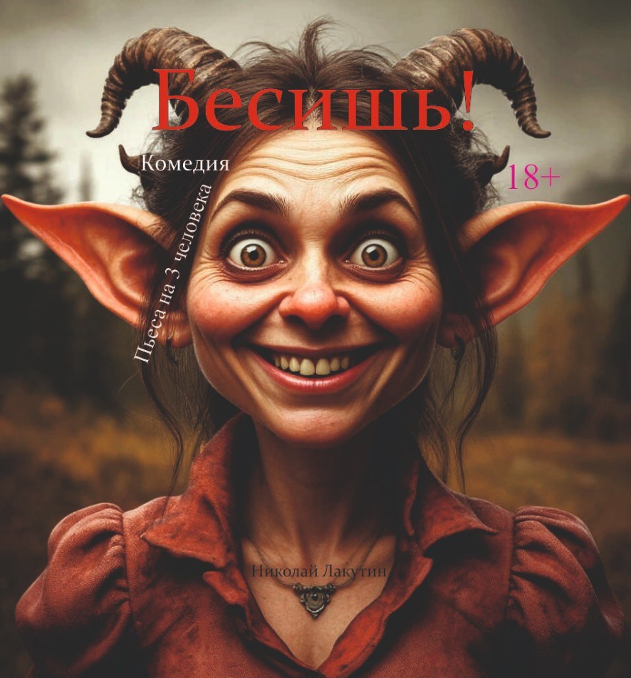 Обложка книги «Пьеса на 3 человека «Бесишь». Комедия»