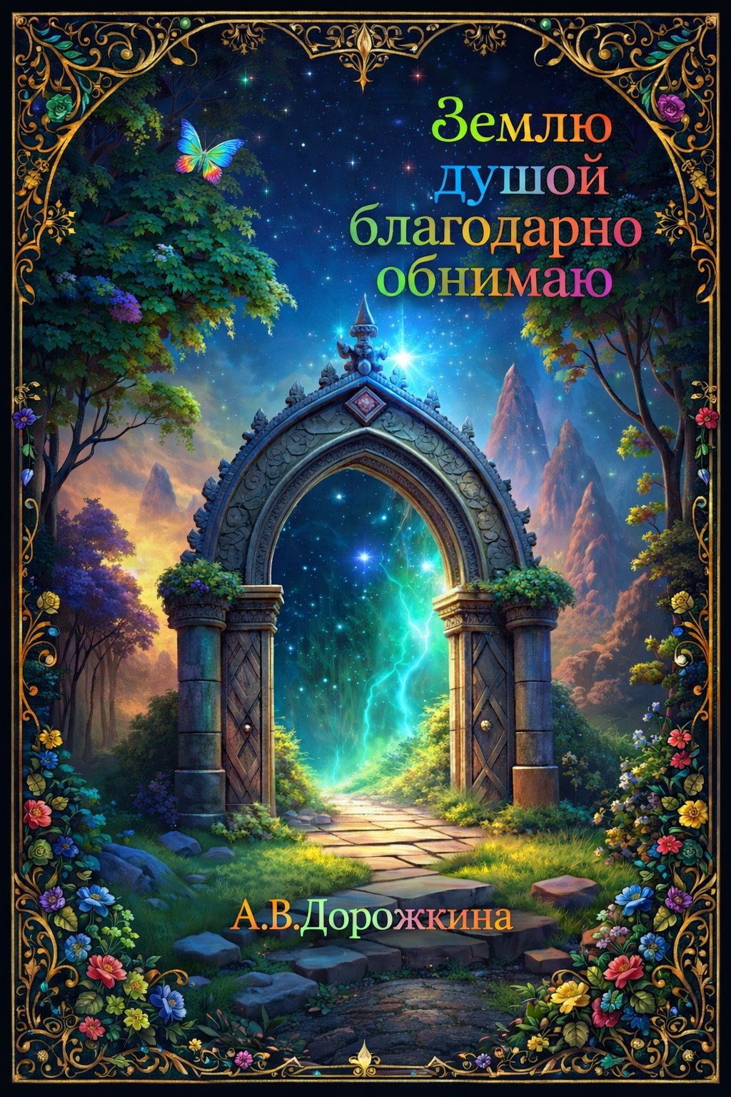 Обложка книги «Землю душой благодарно обнимаю»