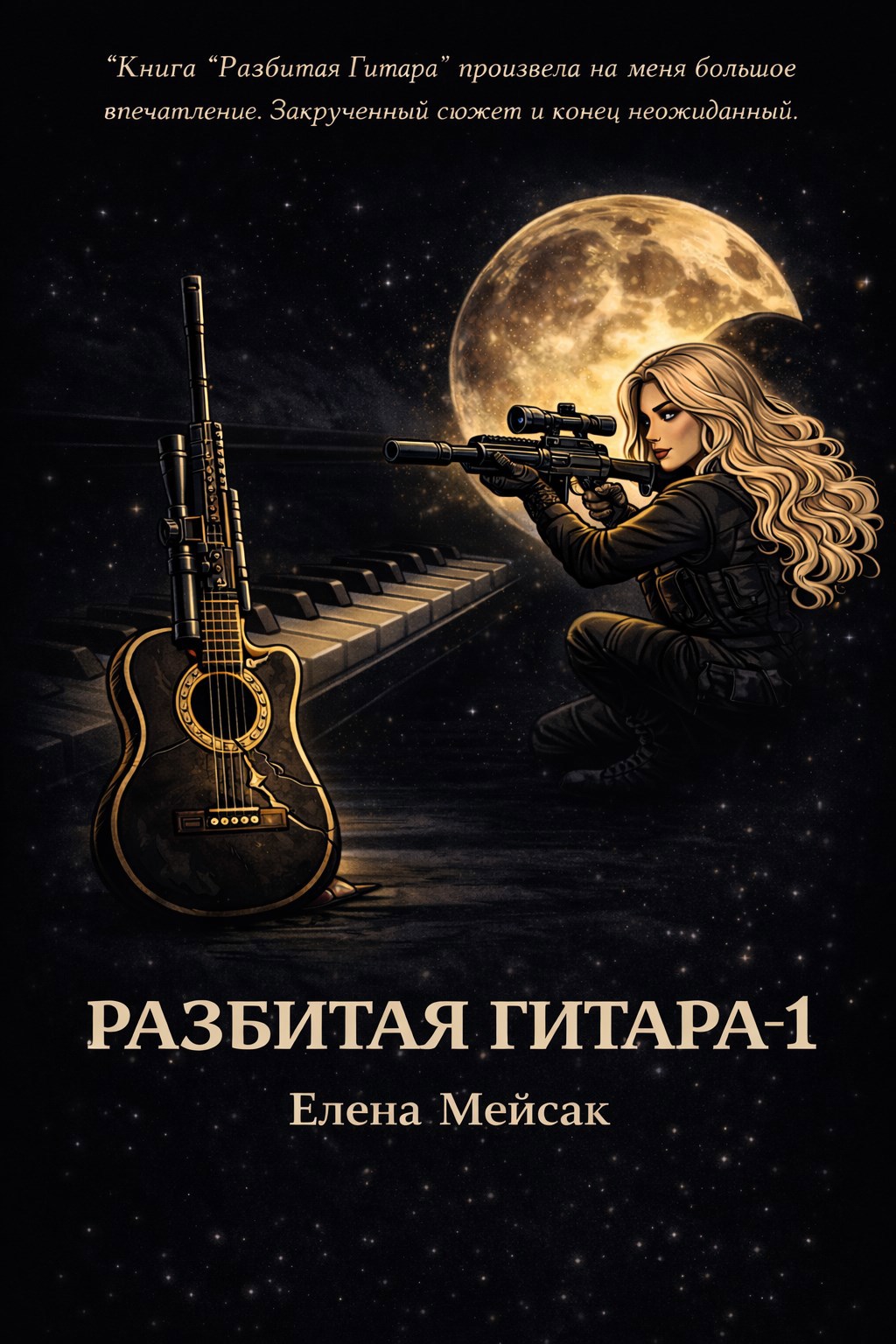 Обложка книги «Разбитая Гитара. Книга 1. Автор Елена Мейсак»