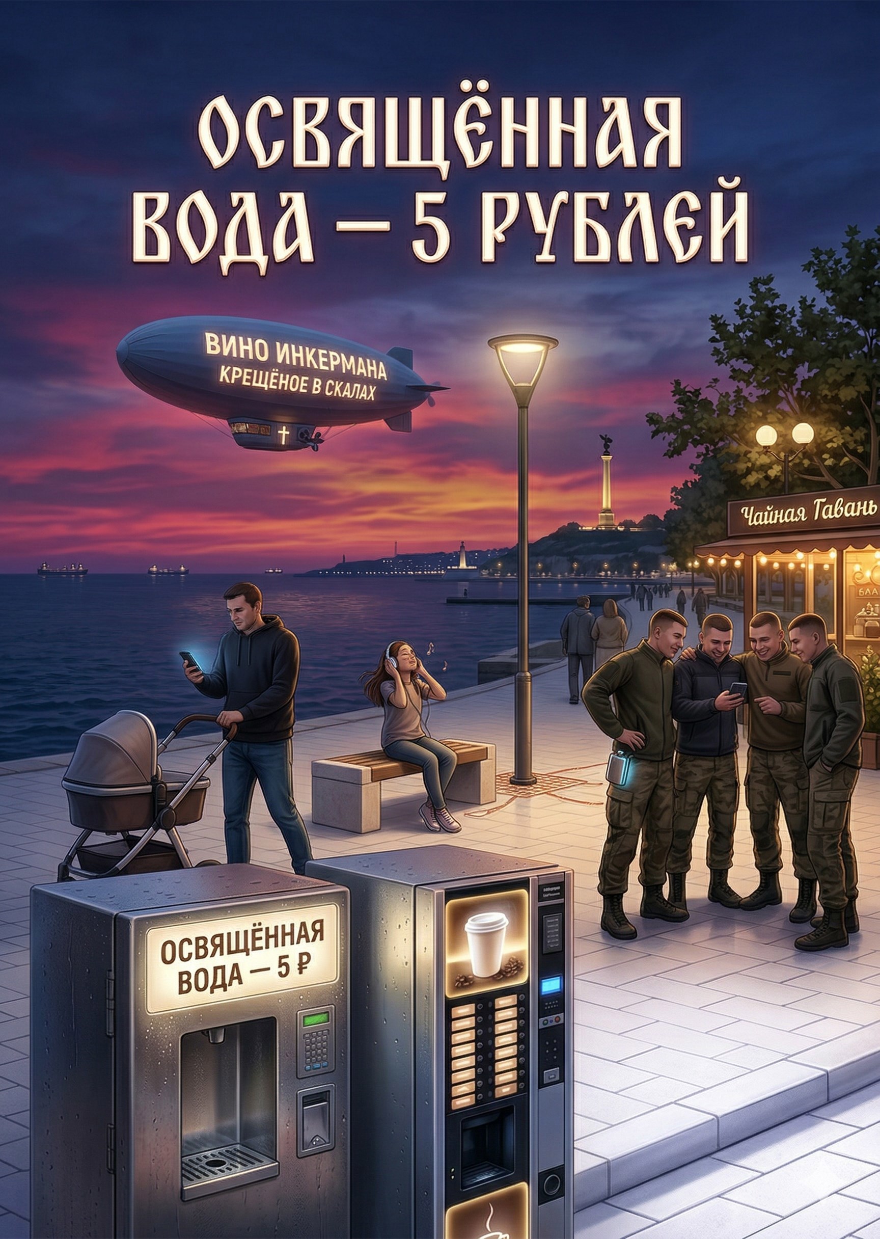 Обложка книги «Освящённая вода — 5 рублей»