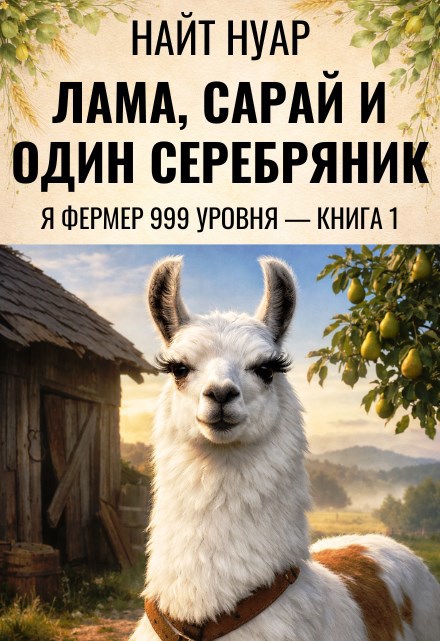 Обложка книги «Я фермер 999 уровня — Книга 1: Лама, сарай и один серебряник»