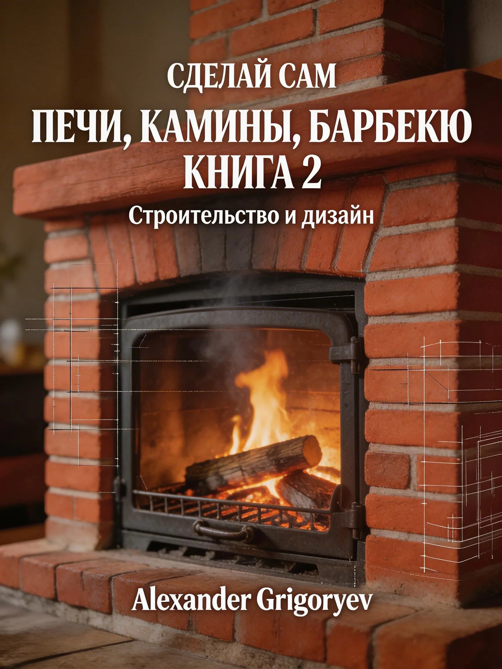 Обложка книги «Печи, камины, барбекю. Книга 2. Строительство и дизайн»