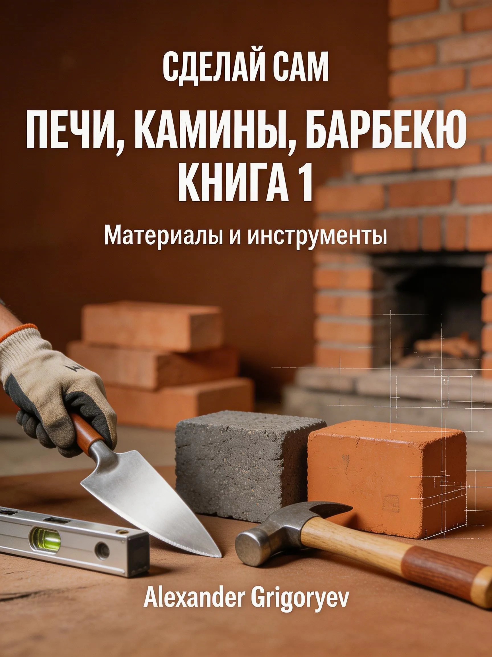 Обложка книги «Печи, камины, барбекю. Книга 1. Материалы и инструменты»