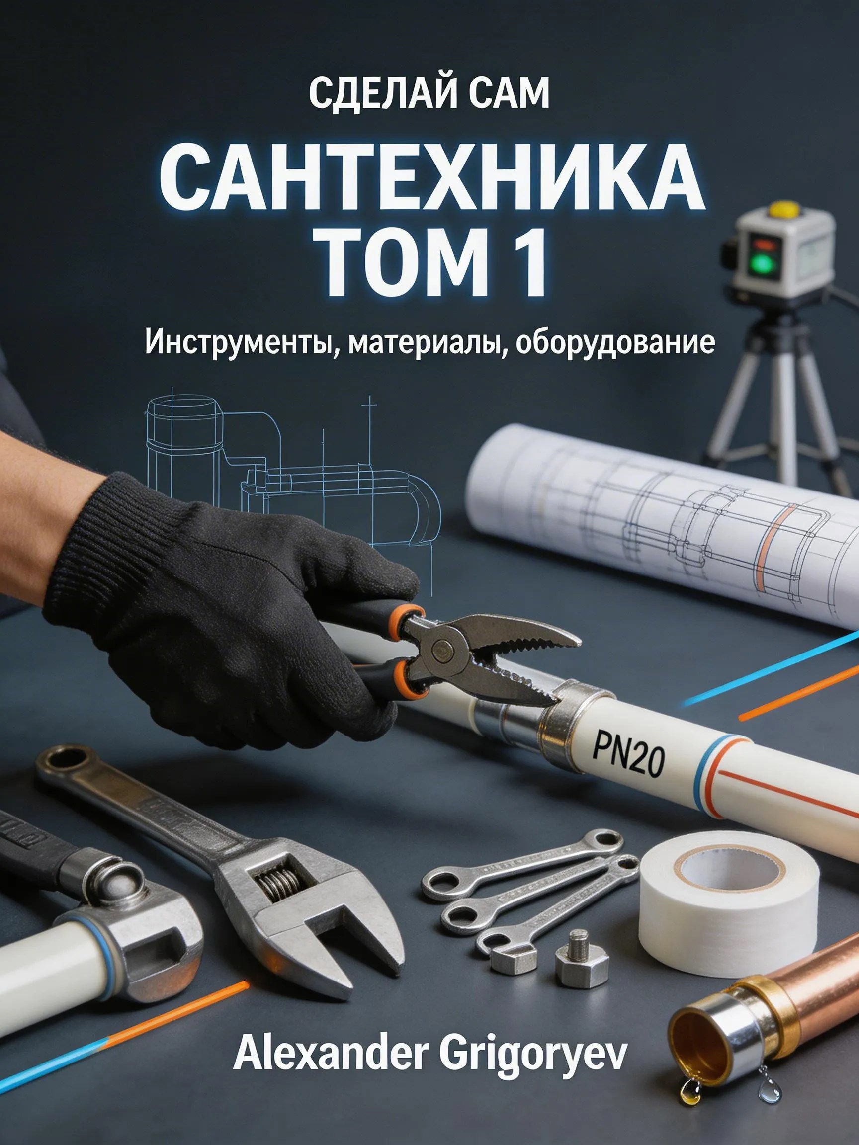 Обложка книги «Сантехника. Том 1. Инструменты, материалы, оборудование»