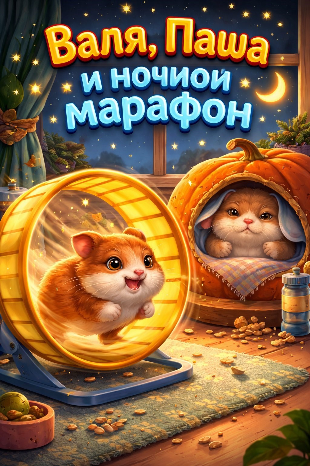 Обложка книги «Валя, Паша и ночной марафон»